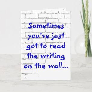 Graffiti Vous êtes une carte de bénédiction