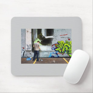 Graffiti Wall Lucy Mousepad
