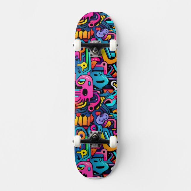Graffiti Wall Skateboard (Vorderseite)
