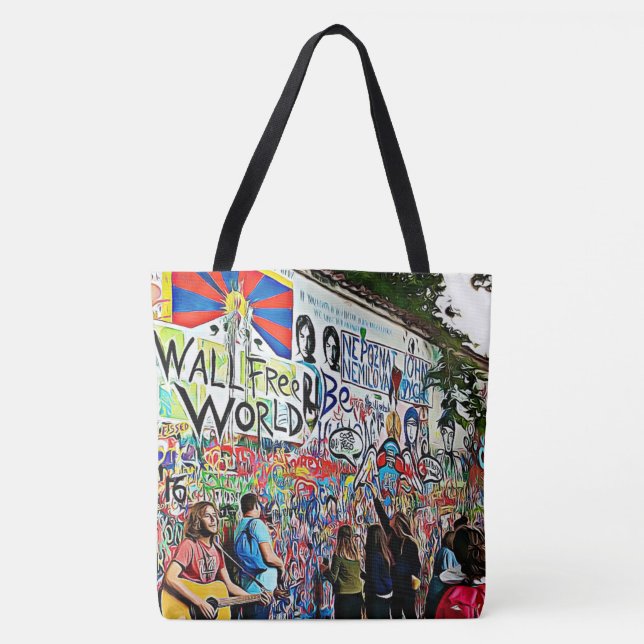 Graffiti Wall Street Musicians, Artists Tasche (Vorderseite)