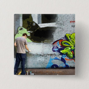 Graffiti-Wand Lucy Button