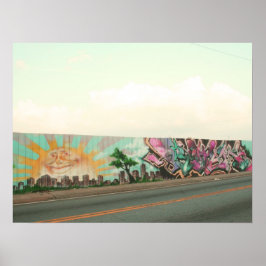 Graffiti-Wand Poster