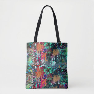 Graffiti-Wand und Spray-Paint-Spritzer Tasche