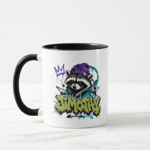 Graffiti-Waschbär-Street-Art-Urban-Punk-Stil Tasse