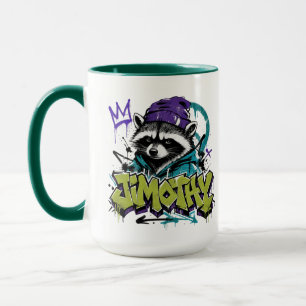 Graffiti-Waschbär-Street-Art-Urban-Punk-Stil Tasse