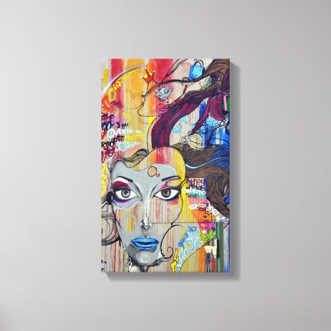 Graffiti | Zazzle_Growshop. Leinwanddruck (Vorderseite)