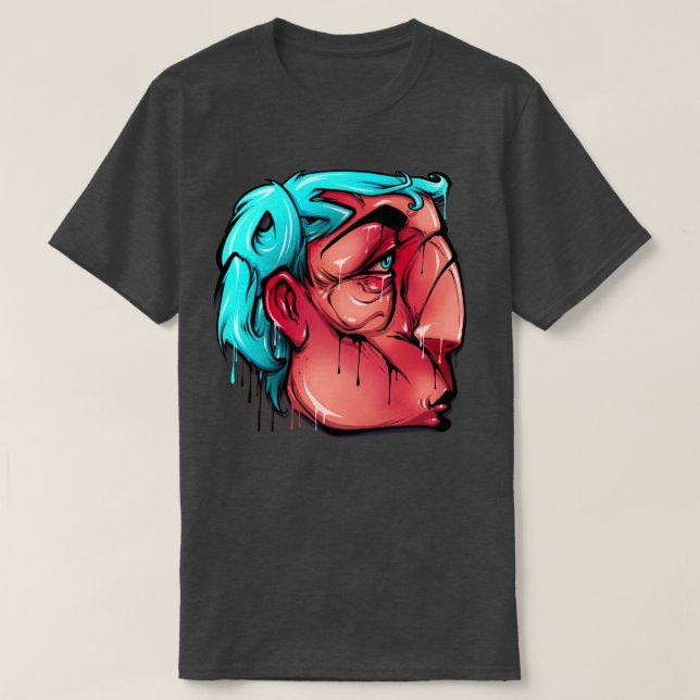 Graffiti-Zeichen T-Shirt (Design vorne)