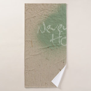 Graffiti Zitat Hoffnung Inspiration Badehandtuch