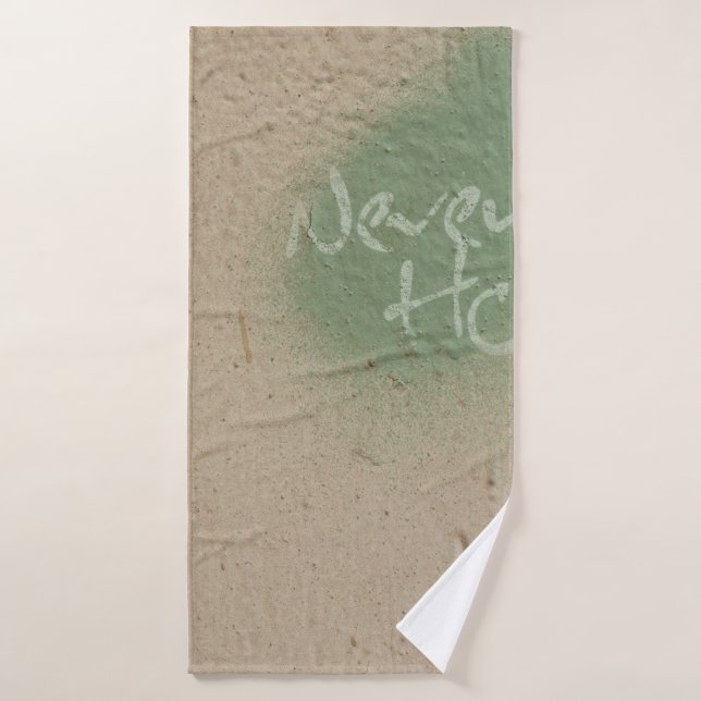 Graffiti Zitat Hoffnung Inspiration Badehandtuch (Badehandtuch)