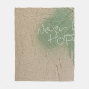 Graffiti Zitat Hoffnung Inspiration Fleecedecke