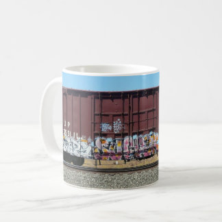 Graffiti-Zug - Rost-Fracht-Zug-Tasse Kaffeetasse