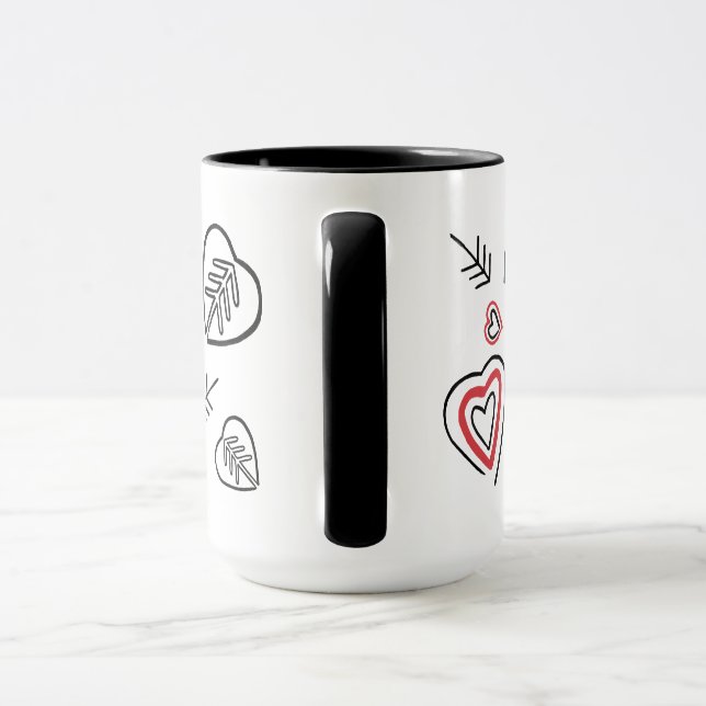 Graffitis-Mosaikbecher Tasse (Griff)