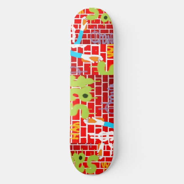 Graffitti Spray Skateboard (Vorderseite)