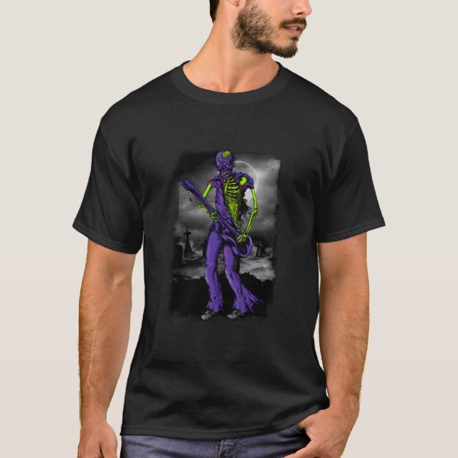 Grafik 365 Halloween Kostüm Beängstigend Zombie Gr T-Shirt (Vorderseite)