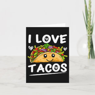 Grafik 365 I Liebe Tacos T-Shirt Cinco De Mayo Tac Karte