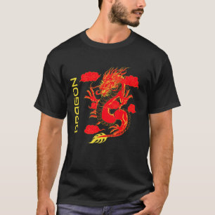 Grafik-chinesischer Drachenstil T-Shirt