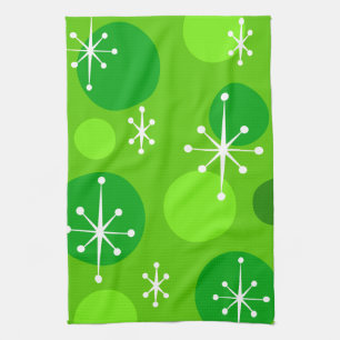 GRAFIK CHRISTMAS HOLIDAY RETRO SNOWFLAKE PATTERN GESCHIRRTUCH