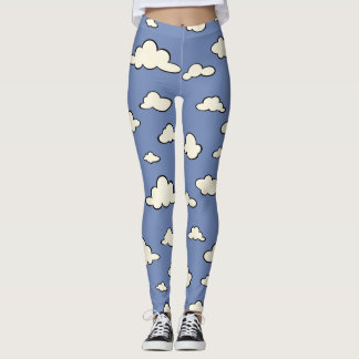GRAFIK CLOUD PATTER BLUE SKY LEGGINGS