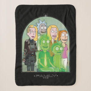 Grafik der Rick- und Morty-Familie Sherpadecke
