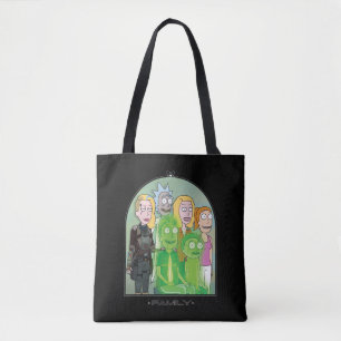 Grafik der Rick- und Morty-Familie Tasche