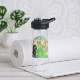 Grafik der Rick- und Morty-Familie Trinkflasche