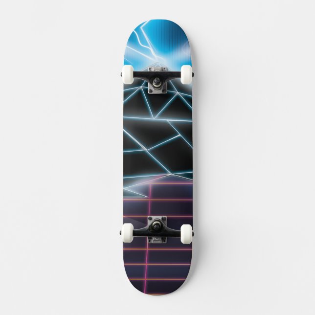 Grafik des Videospiels der 1980er Jahre Skateboard (Vorderseite)