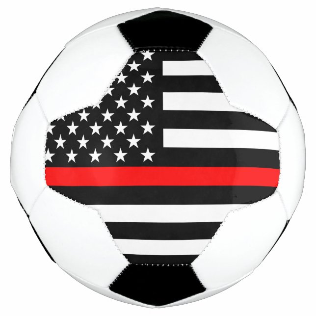 Grafik-Design der US-Flagge mit Symbolischer Thin  Fußball (Vorderseite)