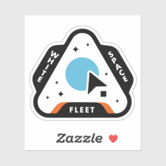 Grafik-Designer White Space Fleet Aufkleber