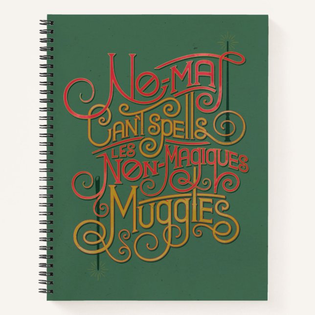 Grafik für lokalisierte Übersetzungen von MUGGLE™ Notizbuch (Vorderseite)