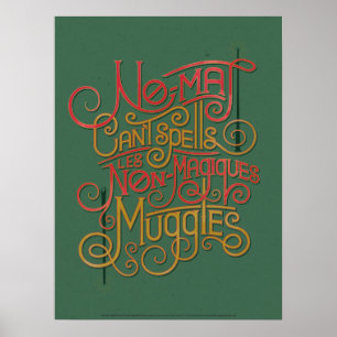 Grafik für lokalisierte Übersetzungen von MUGGLE™ Poster