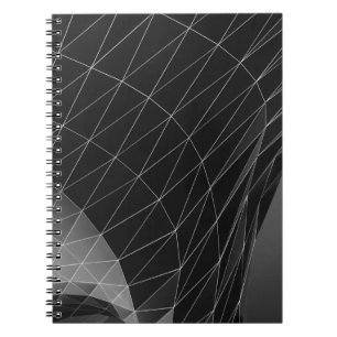 Grafik in Schwarzweiß Notizblock