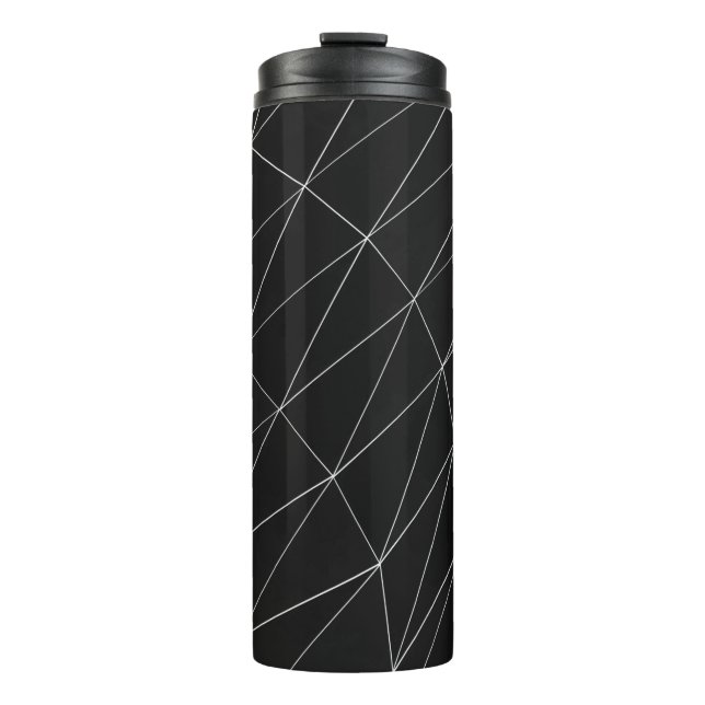 Grafik in Schwarzweiß Thermosbecher (Vorderseite)