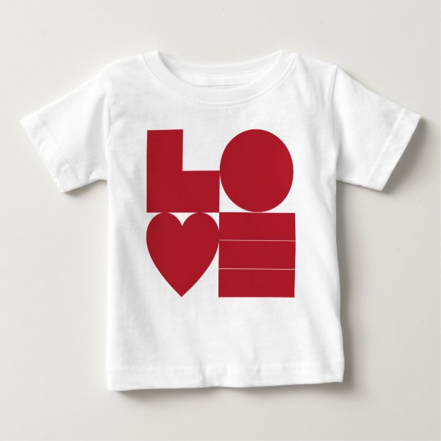 Grafik-Liebe-Shirt Baby T-shirt (Vorderseite)