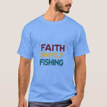 Grafik-T-Shirt der Faith Family Fishing - Perfekt