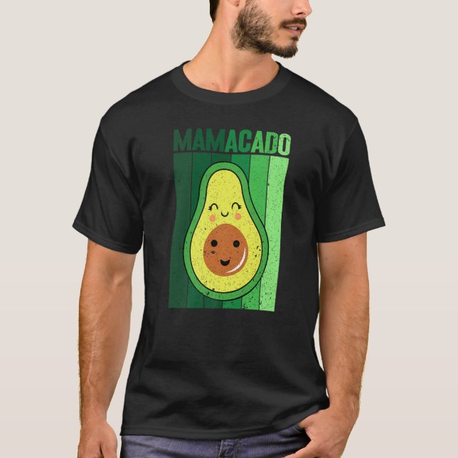 Grafik von Mamacado Papacado for Avocado 1 T-Shirt (Vorderseite)