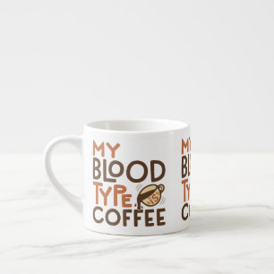 Grafik zum Kaffee-Bluttyp für Kaffee-Liebhaber-Ges Espressotasse