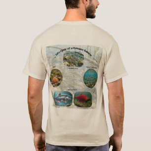 Grafik zum Lebenszyklus des Kokanee-Lachses T-Shirt