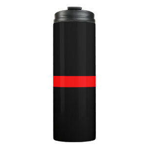 Grafikdesign auf Symbolischer Thin Red Line Thermosbecher
