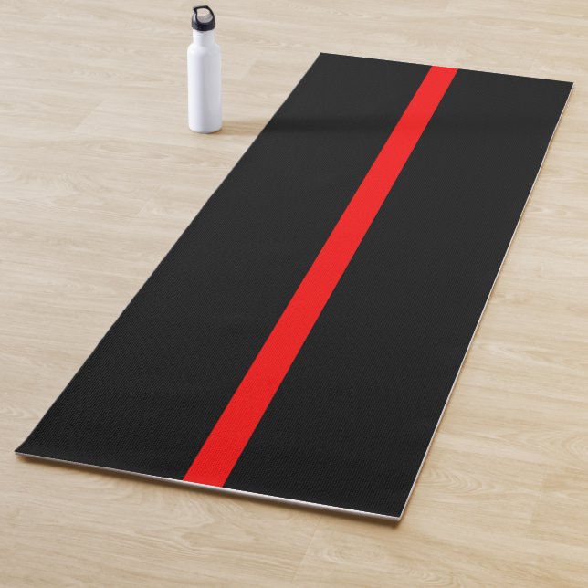 Grafikdesign auf Symbolischer Thin Red Line Yogamatte (Beispiel)