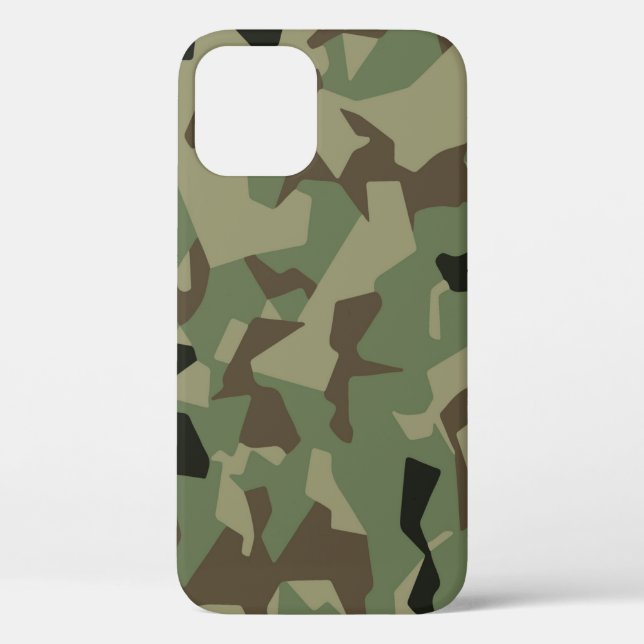 Grafikdesign-Camouflage khaki Case-Mate iPhone Hülle (Rückseite)
