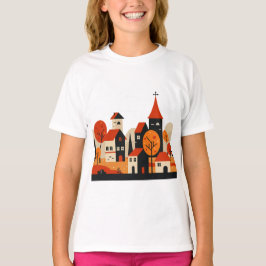 Grafikdesign eines ländlichen Herbstes  T-Shirt