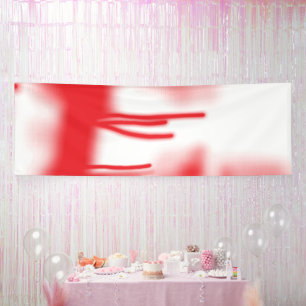 Grafikdesign mit fett rotem und orangefarbenem Des Banner