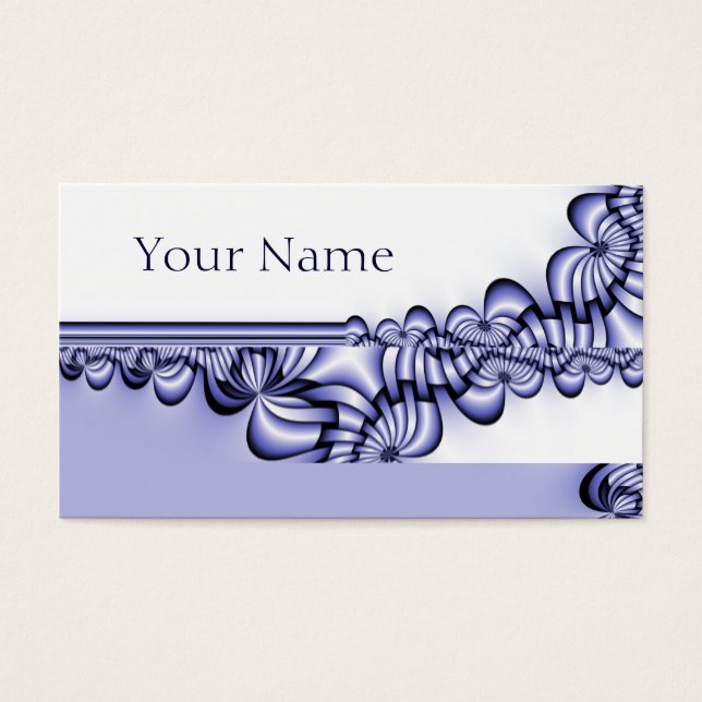 Grafikdesign-Muster - weiß blau + Ihr Text (Vorderseite)