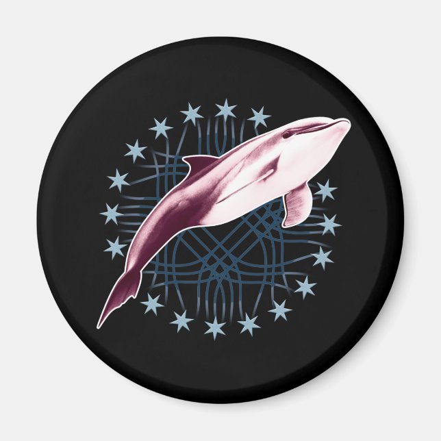 Grafikdesign von Dolphin Slick Magnet (Vorne)