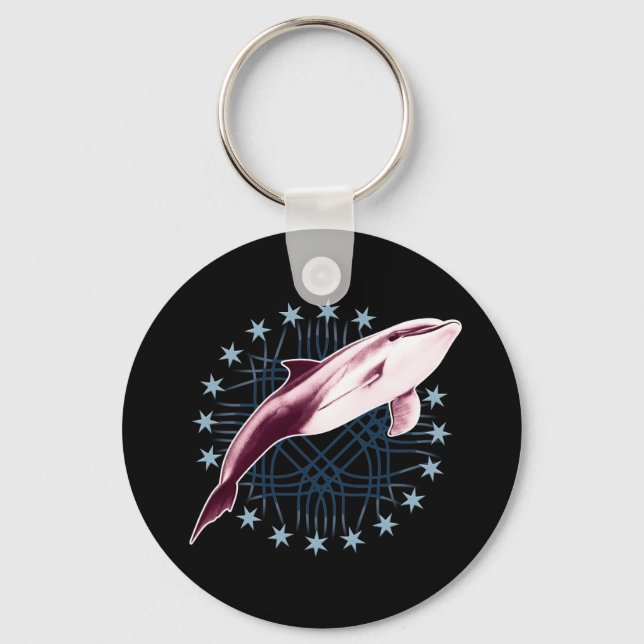 Grafikdesign von Dolphin Slick Schlüsselanhänger (Vorderseite)