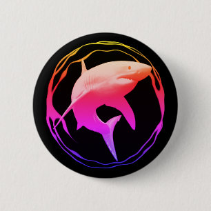 Grafikdesign von Great White Shark Button