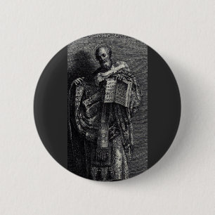 Grafikdesign zum Heiligen Athanasius von Alexandri Button