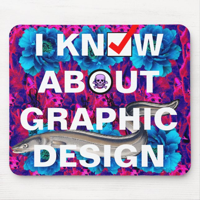 Grafikdesignbeispiel Mousepad (Vorne)
