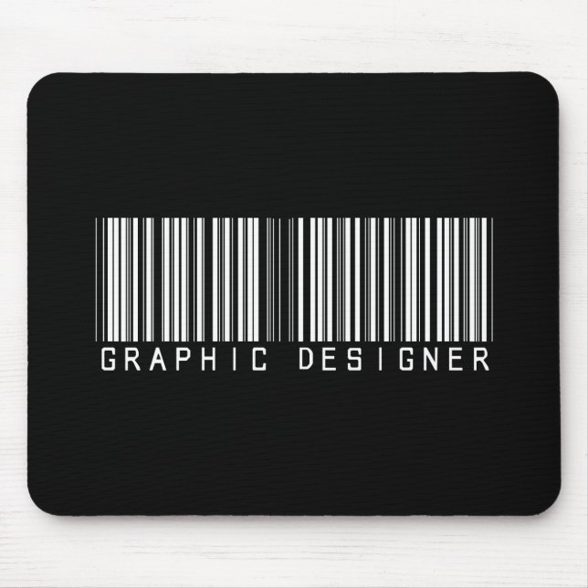 Grafikdesigner-Bar-Code Mousepad (Vorne)