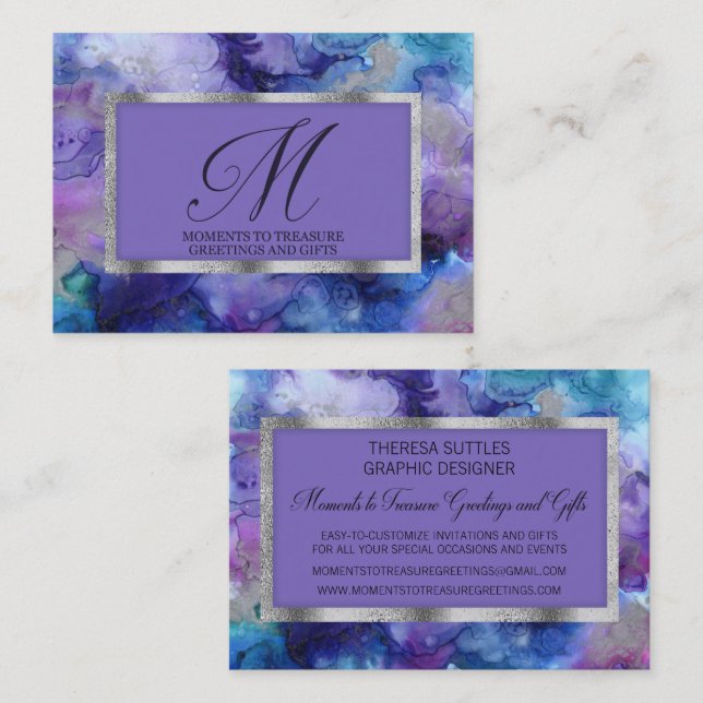 Grafikdesignerkarte Visitenkarte (Vorne/Hinten)